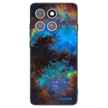 Picasee silikonowe czarne etui na Motorola Edge 60 Pro - Space