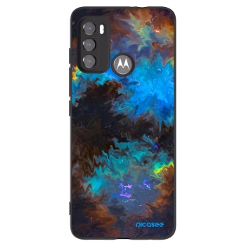 Picasee silikonowe czarne etui na Motorola Edge 60 5G - Space