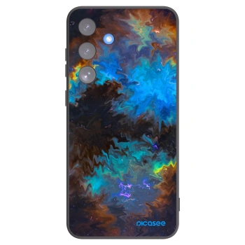 Picasee silikonowe czarne etui na Samsung Galaxy S25 FE 5G - Space