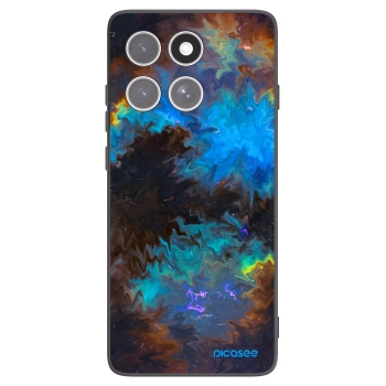 Picasee silikonowe czarne etui na Motorola Edge 60 Fusion - Space