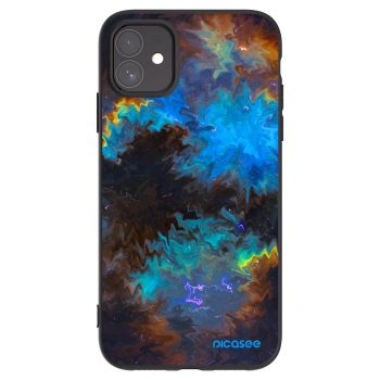 Picasee silikonowe czarne etui na Apple iPhone 11 - Space
