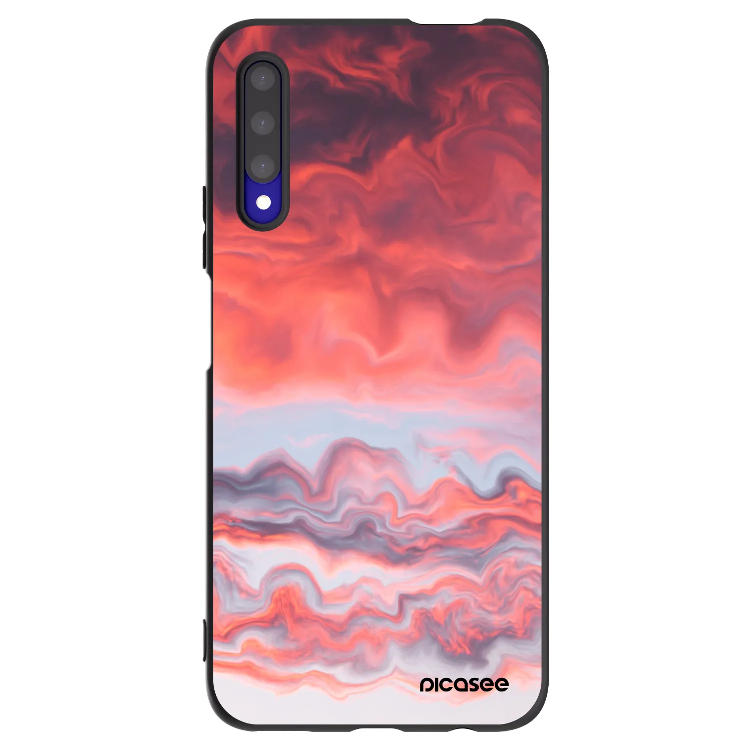 Picasee silikonowe czarne etui na Honor 9X Pro - Sunset