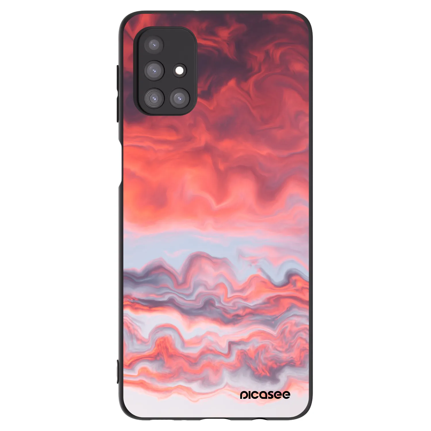 Picasee silikonowe czarne etui na Samsung Galaxy M31s - Sunset