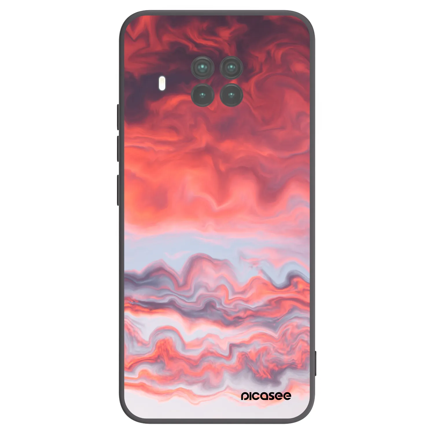 Picasee silikonowe czarne etui na Xiaomi Mi 10T Lite - Sunset