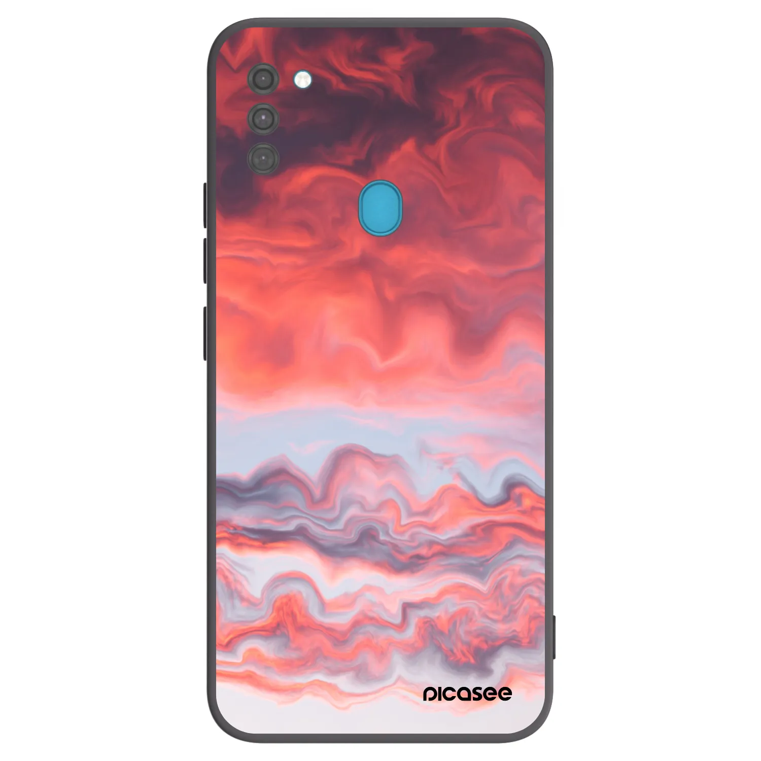 Picasee silikonowe czarne etui na Samsung Galaxy M11 - Sunset