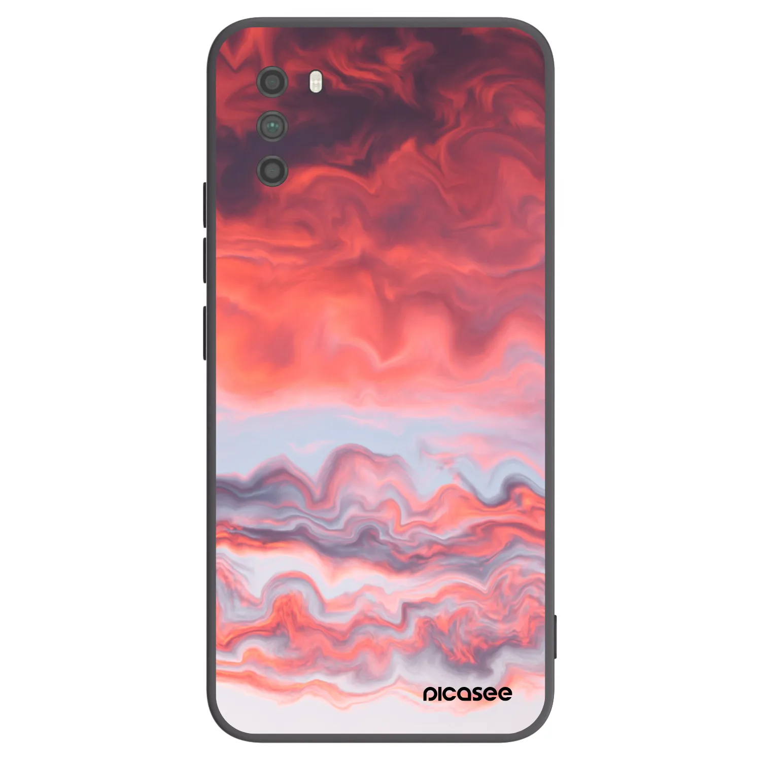 Picasee silikonowe czarne etui na Xiaomi Poco M3 - Sunset
