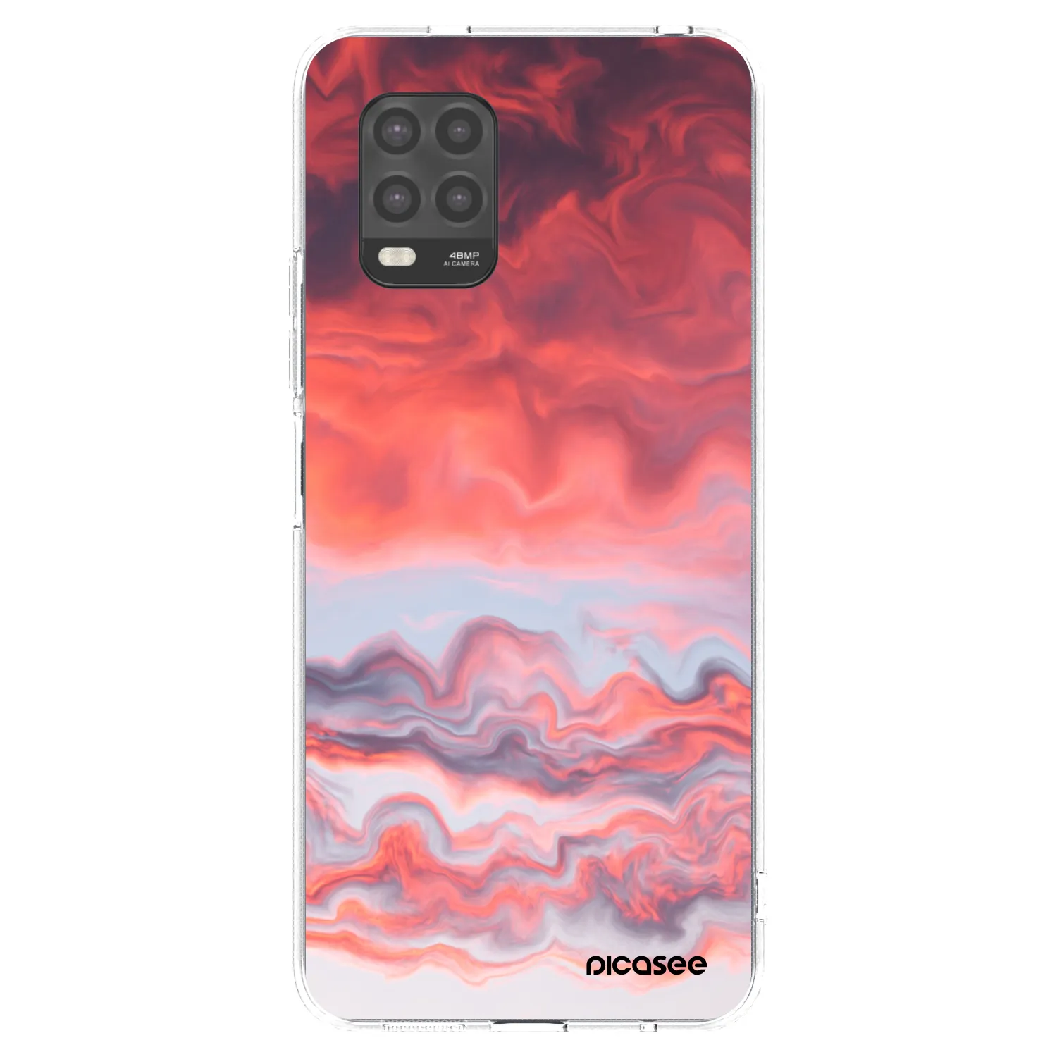 Picasee silikonowe przeźroczyste etui na Xiaomi Mi 10 Lite - Sunset