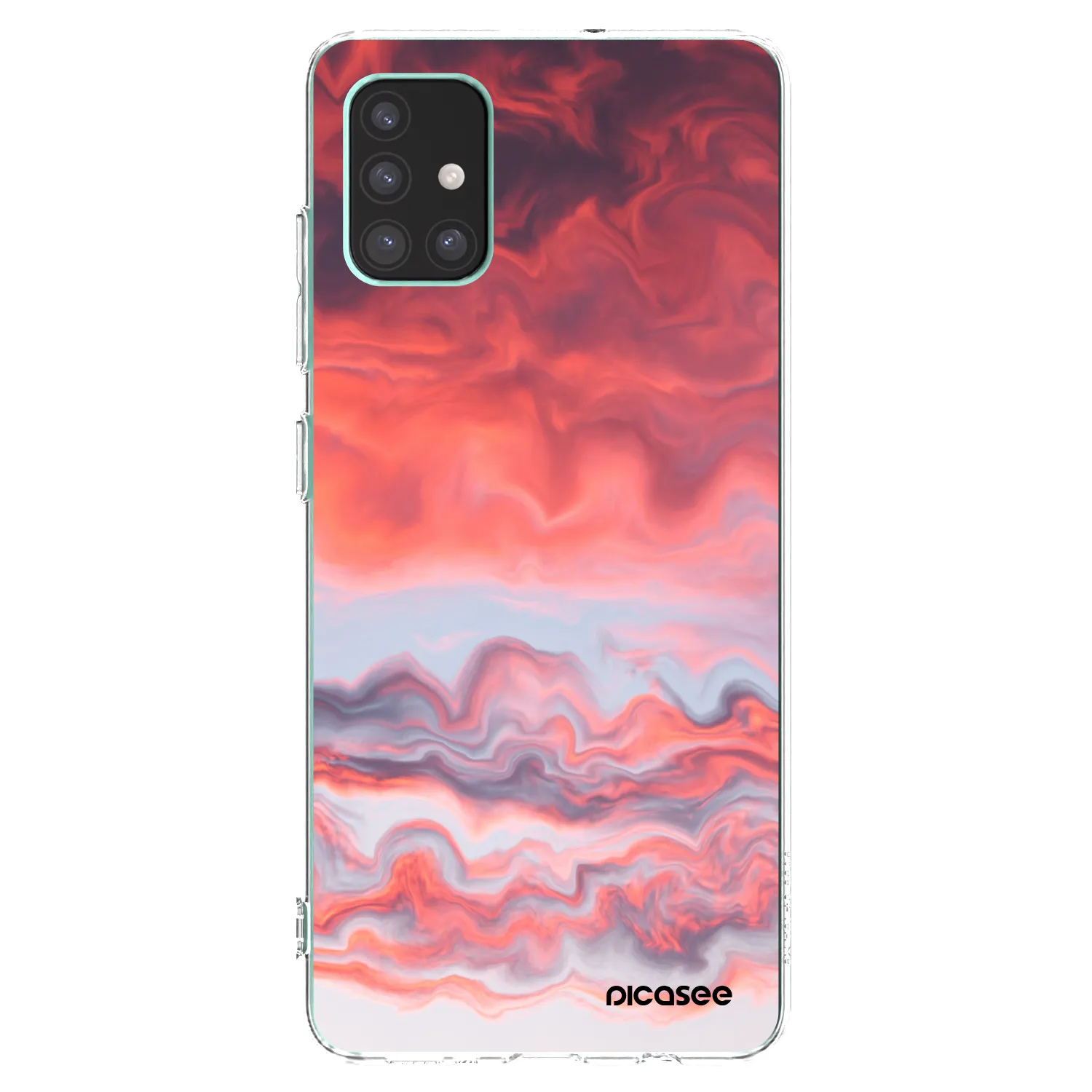 Picasee silikonowe przeźroczyste etui na Samsung Galaxy M51 M515F - Sunset