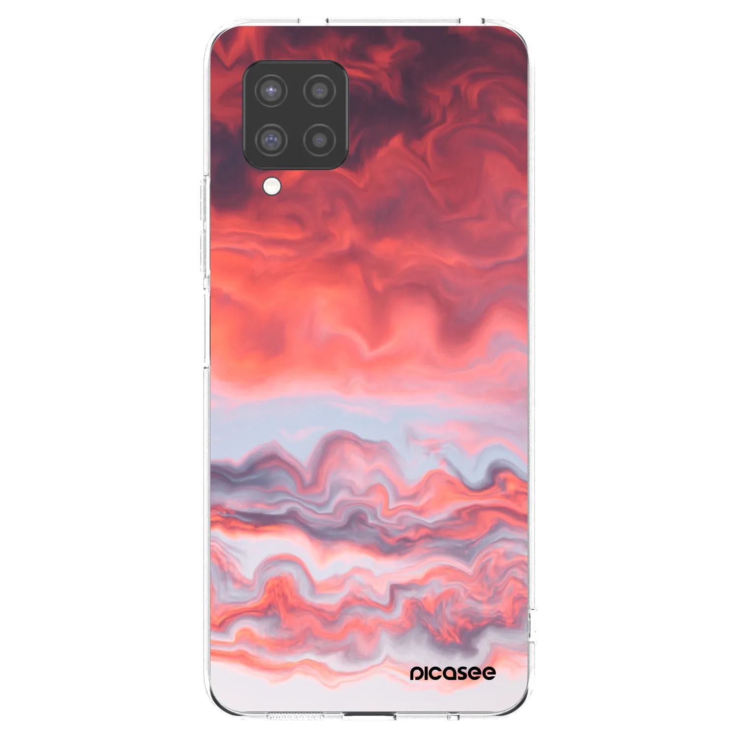 Picasee silikonowe przeźroczyste etui na Samsung Galaxy A42 A426B - Sunset