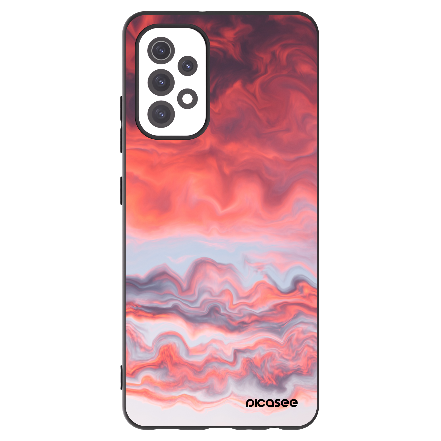 Picasee silikonowe czarne etui na Samsung Galaxy A32 5G A326B - Sunset