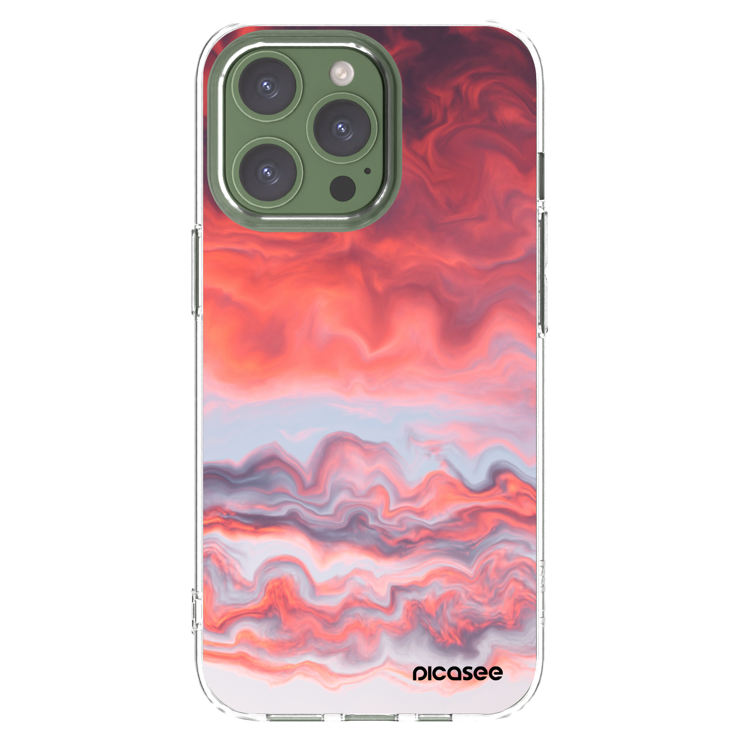 Picasee silikonowe przeźroczyste etui na Apple iPhone 13 Pro - Sunset