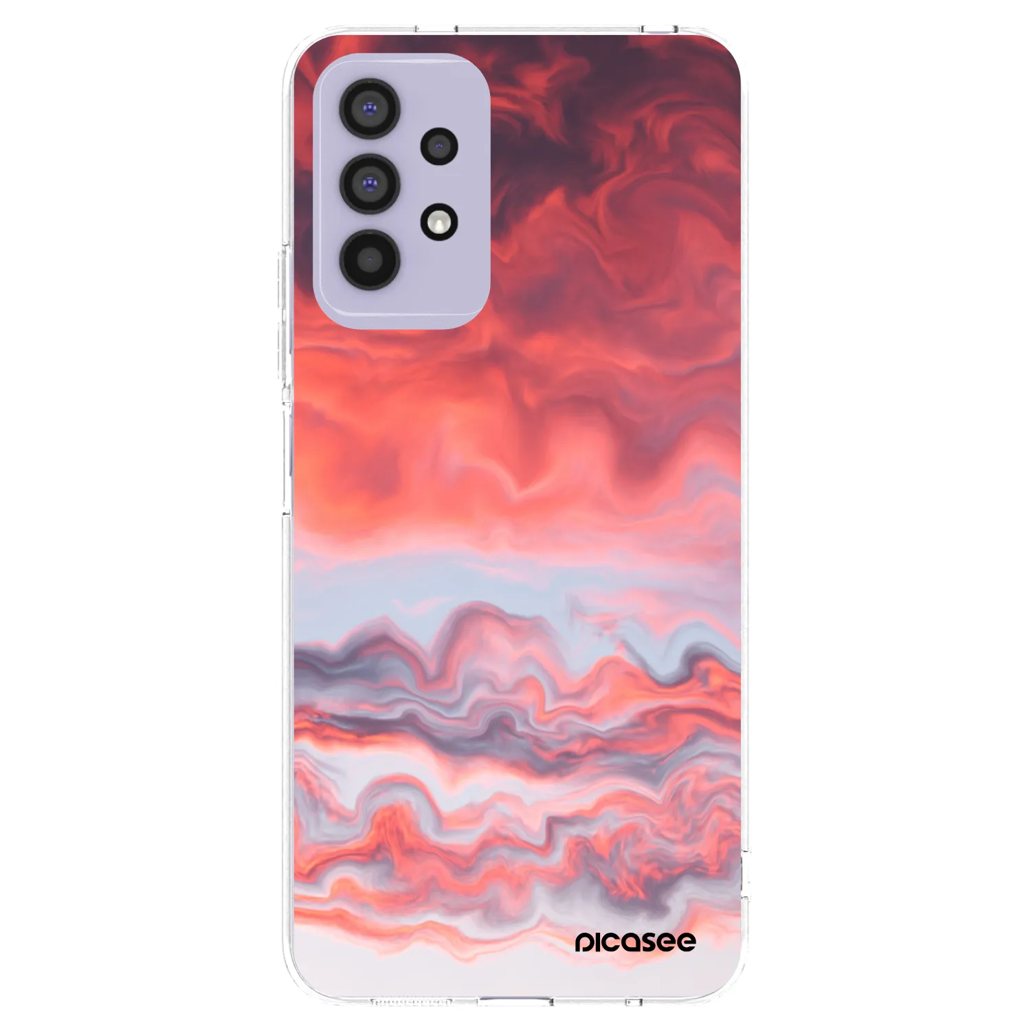 Picasee silikonowe przeźroczyste etui na Samsung Galaxy A32 4G SM-A325F - Sunset