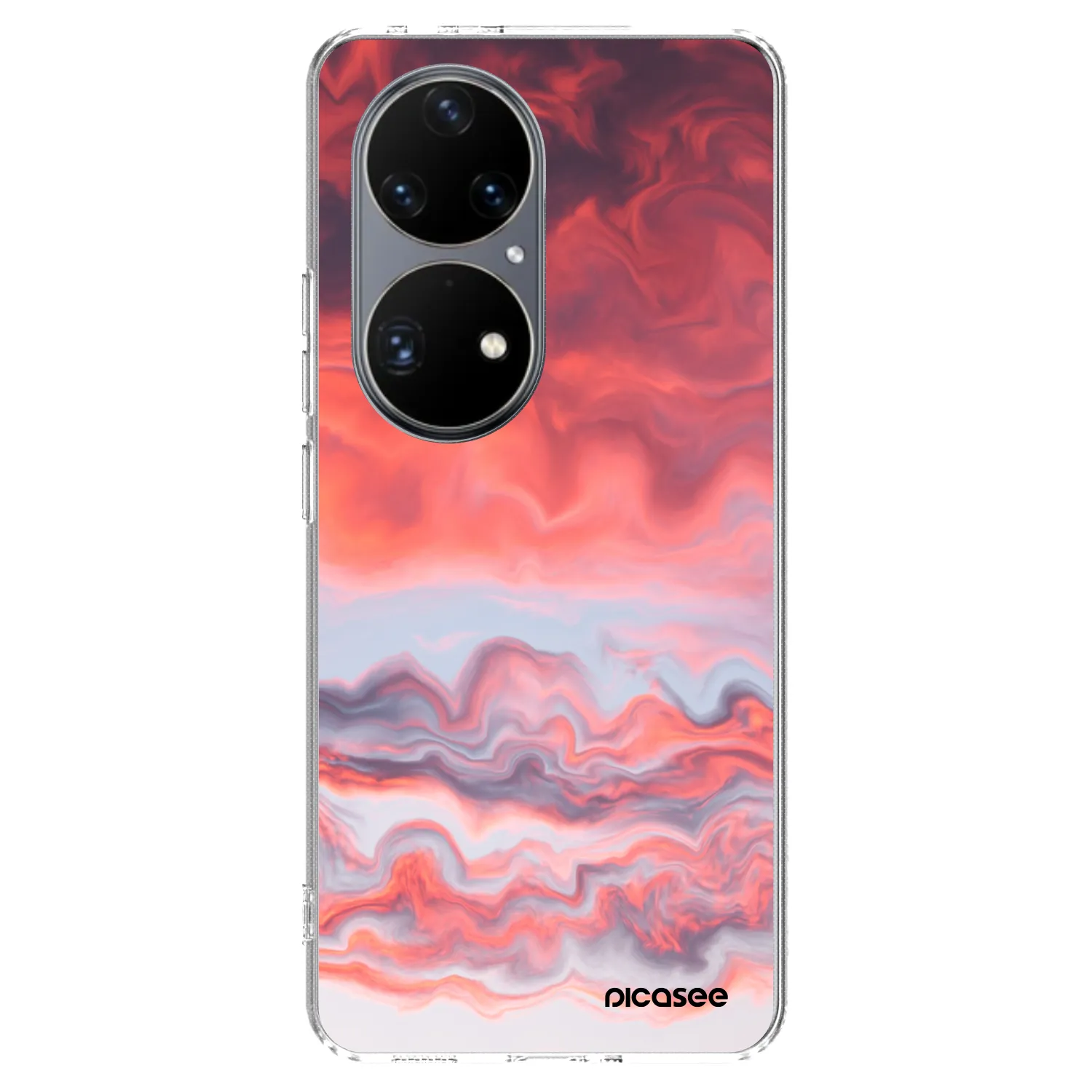 Picasee silikonowe przeźroczyste etui na Huawei P50 - Sunset