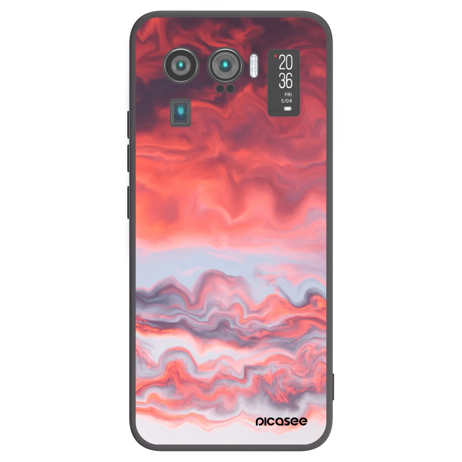 Picasee silikonowe czarne etui na Xiaomi Mi 11 Ultra - Sunset