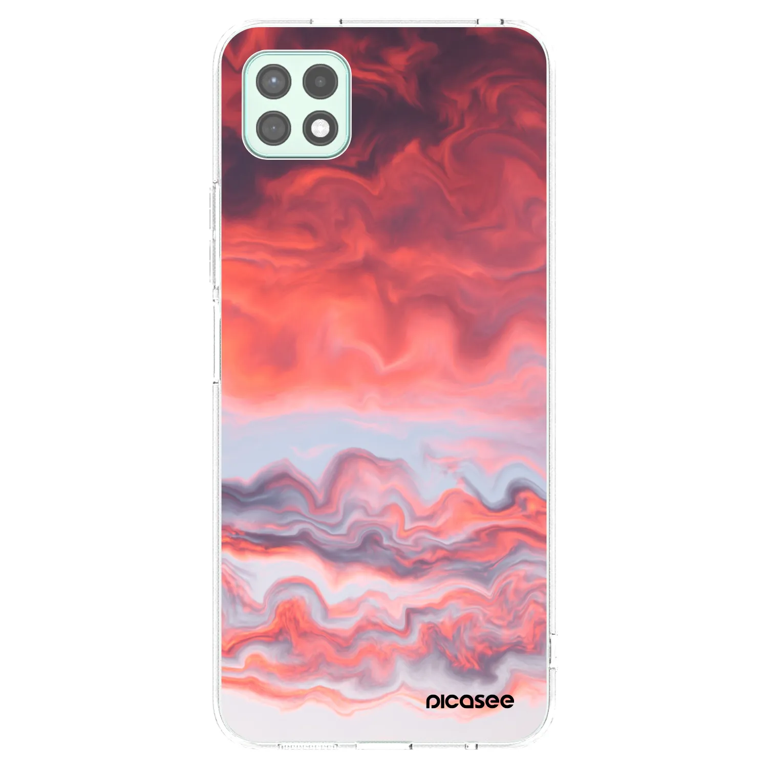 Picasee silikonowe przeźroczyste etui na Samsung Galaxy A22 A226B 5G - Sunset