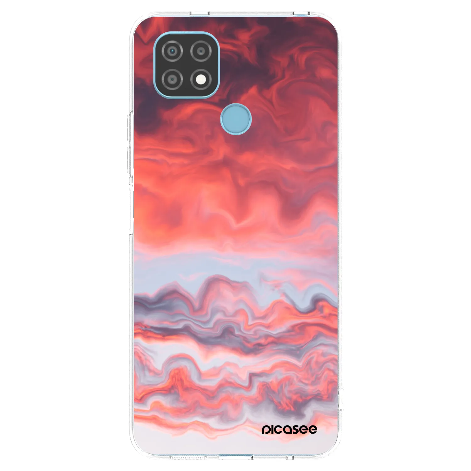 Picasee silikonowe przeźroczyste etui na Realme C21 - Sunset