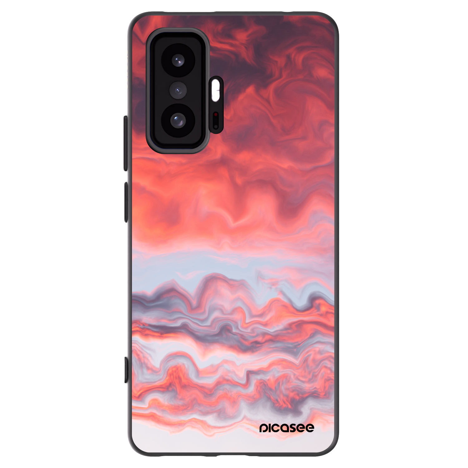 Picasee silikonowe czarne etui na Xiaomi 11T - Sunset