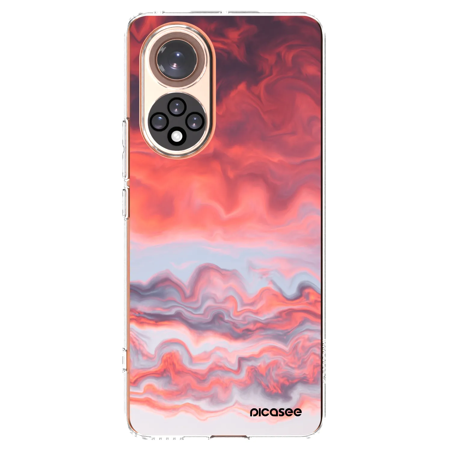 Picasee silikonowe przeźroczyste etui na Honor 50 5G - Sunset