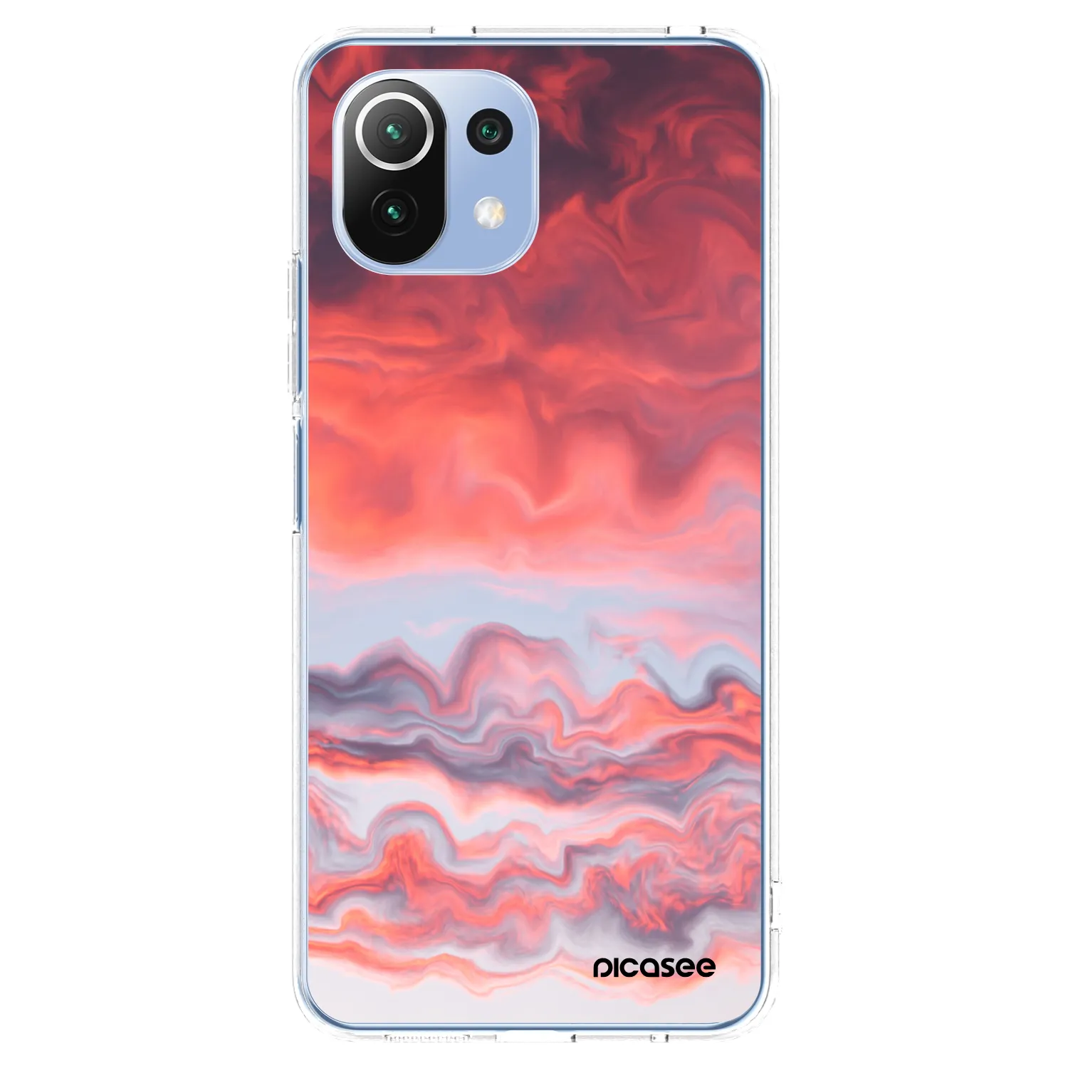 Picasee silikonowe przeźroczyste etui na Xiaomi 11 Lite 5G NE - Sunset