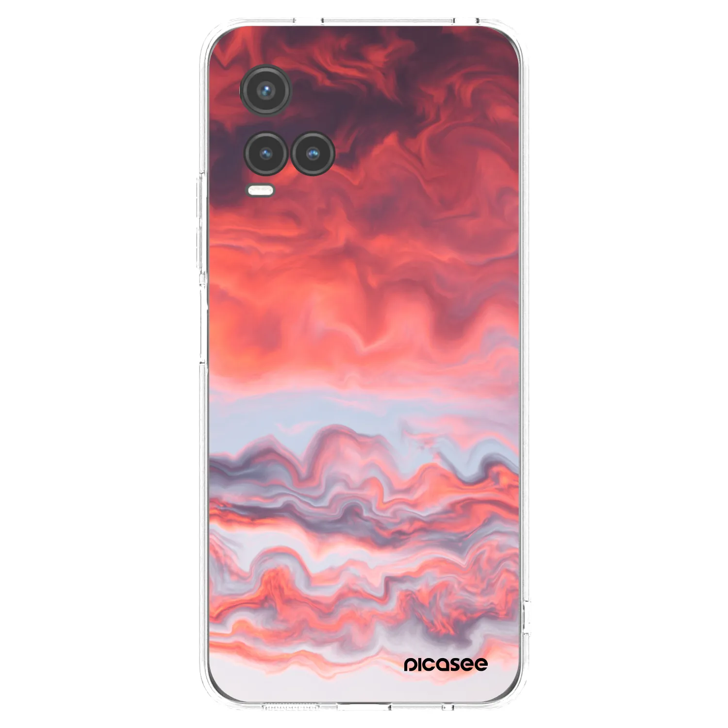 Picasee silikonowe przeźroczyste etui na Vivo Y33s - Sunset