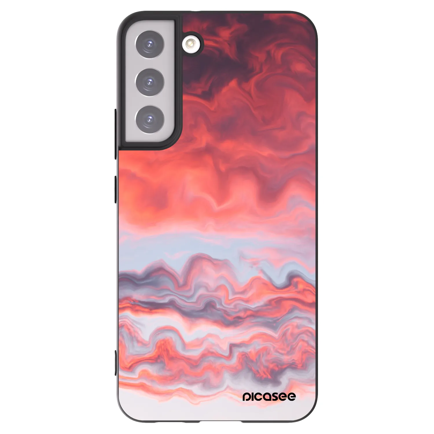 Picasee silikonowe czarne etui na Samsung Galaxy S22+ 5G - Sunset