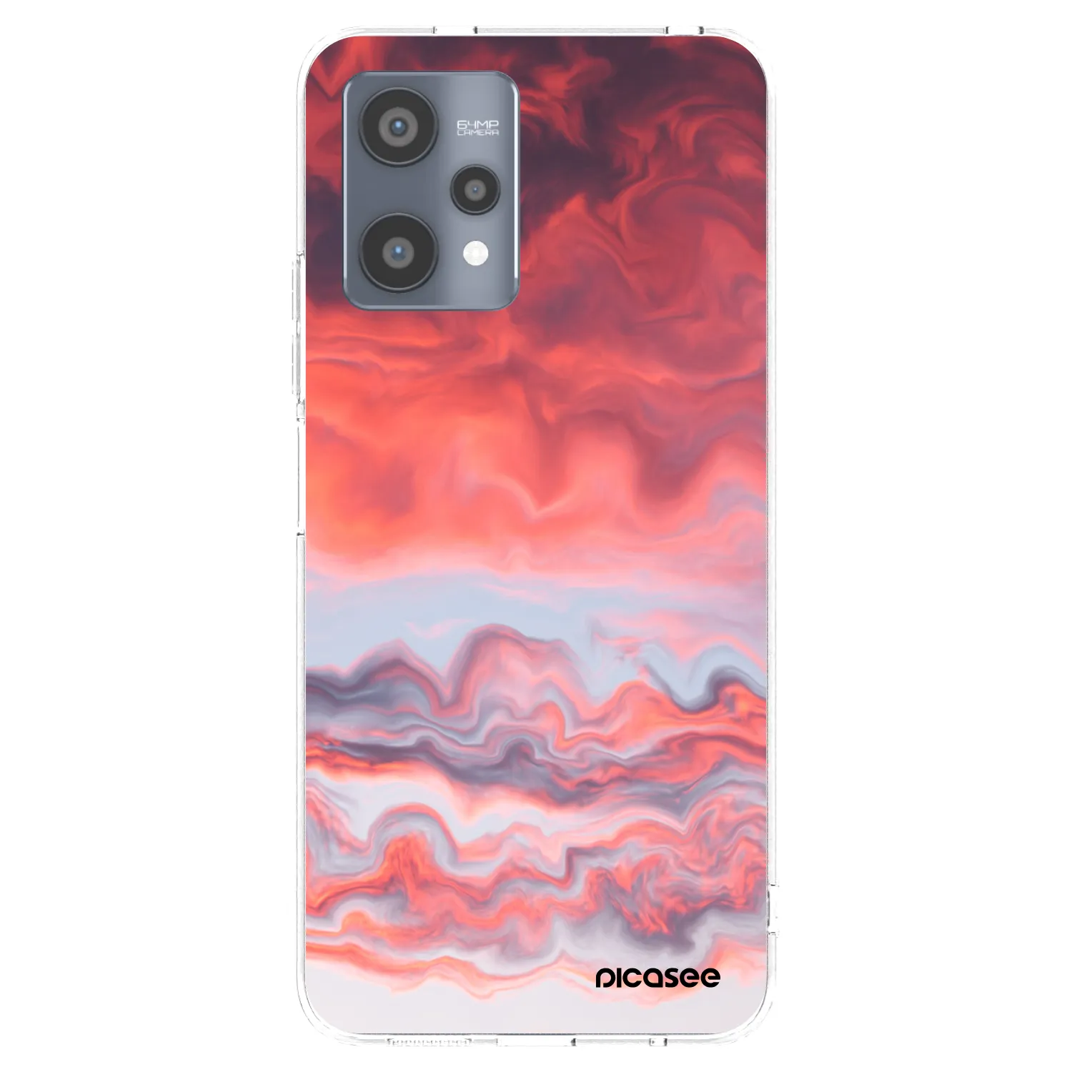 Picasee silikonowe przeźroczyste etui na Realme 9 Pro 5G - Sunset