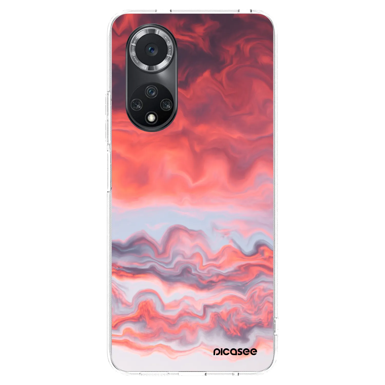 Picasee silikonowe przeźroczyste etui na Huawei Nova 9 SE - Sunset