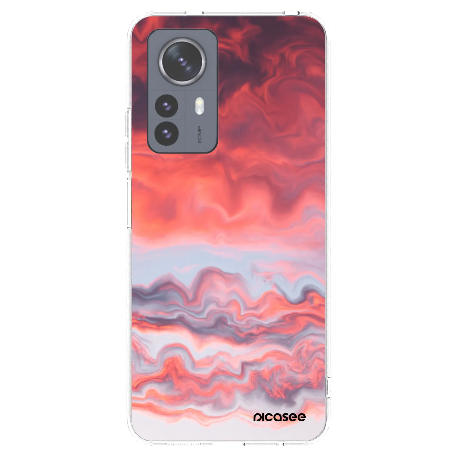 Picasee silikonowe przeźroczyste etui na Xiaomi 12 Pro - Sunset