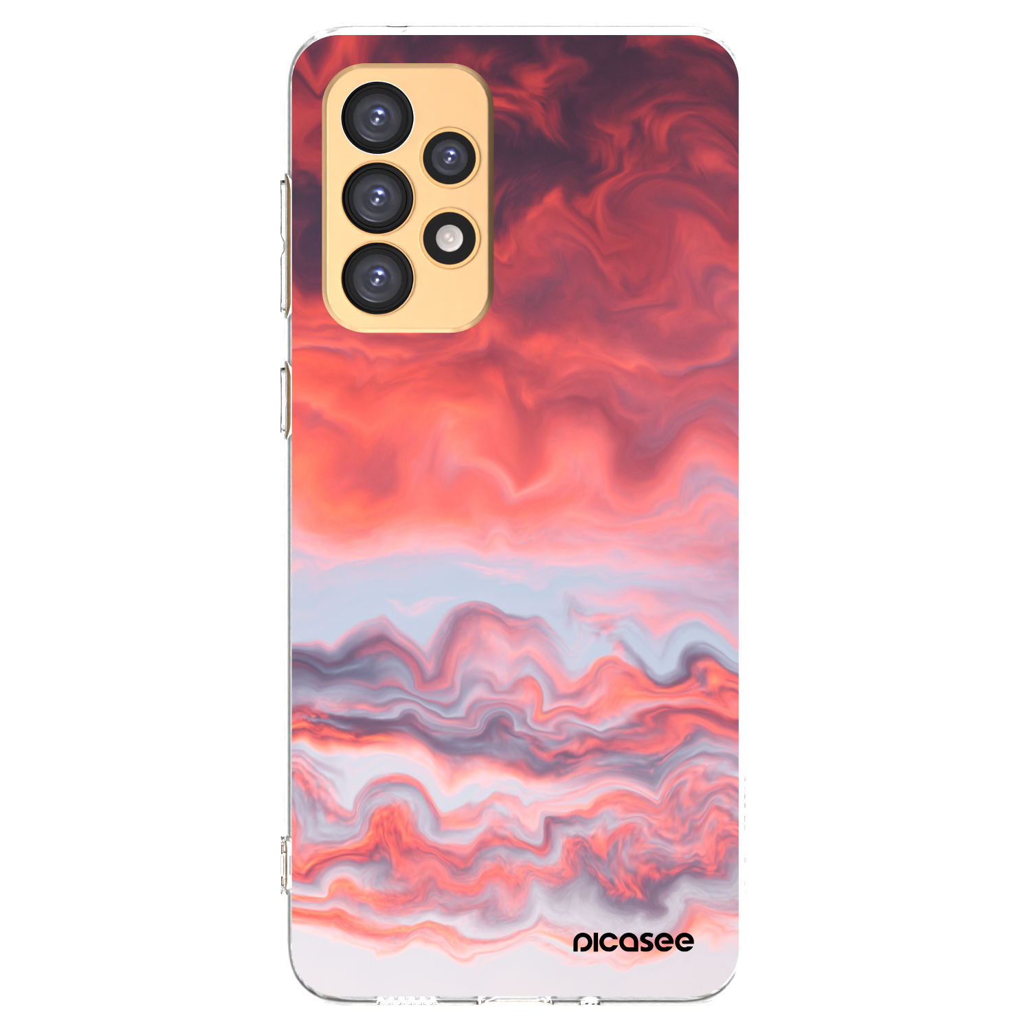 Picasee silikonowe przeźroczyste etui na Samsung Galaxy A33 5G A336 - Sunset
