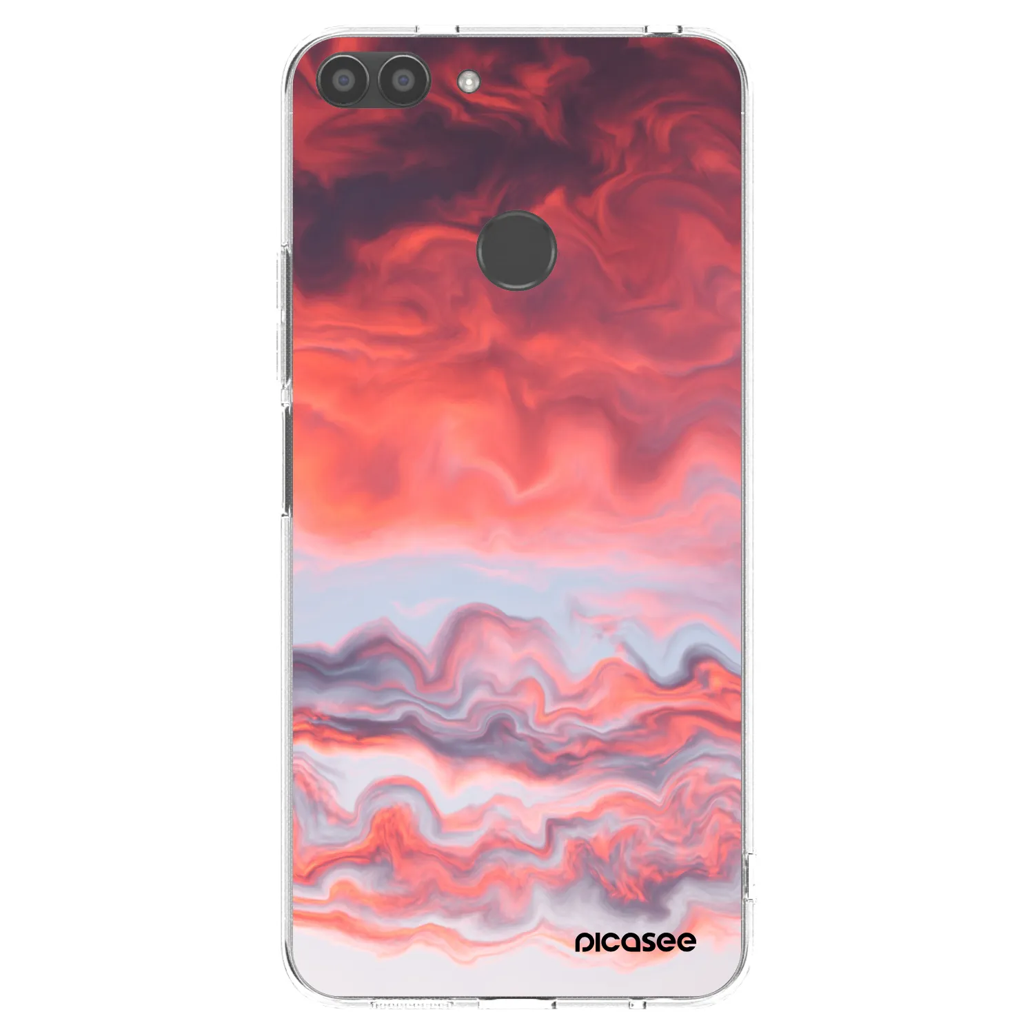 Picasee silikonowe przeźroczyste etui na Huawei P Smart - Sunset