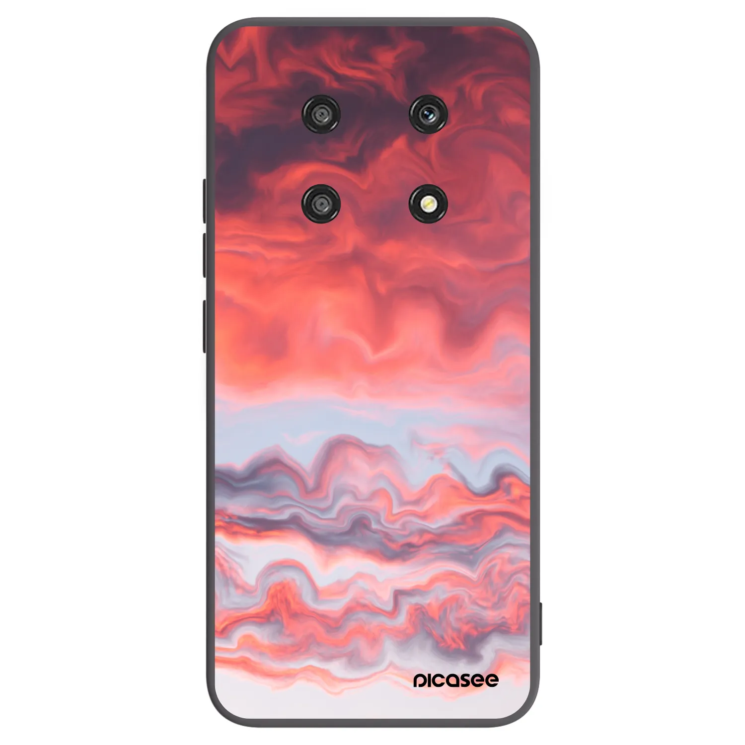Picasee silikonowe czarne etui na Honor Magic4 Lite 5G - Sunset