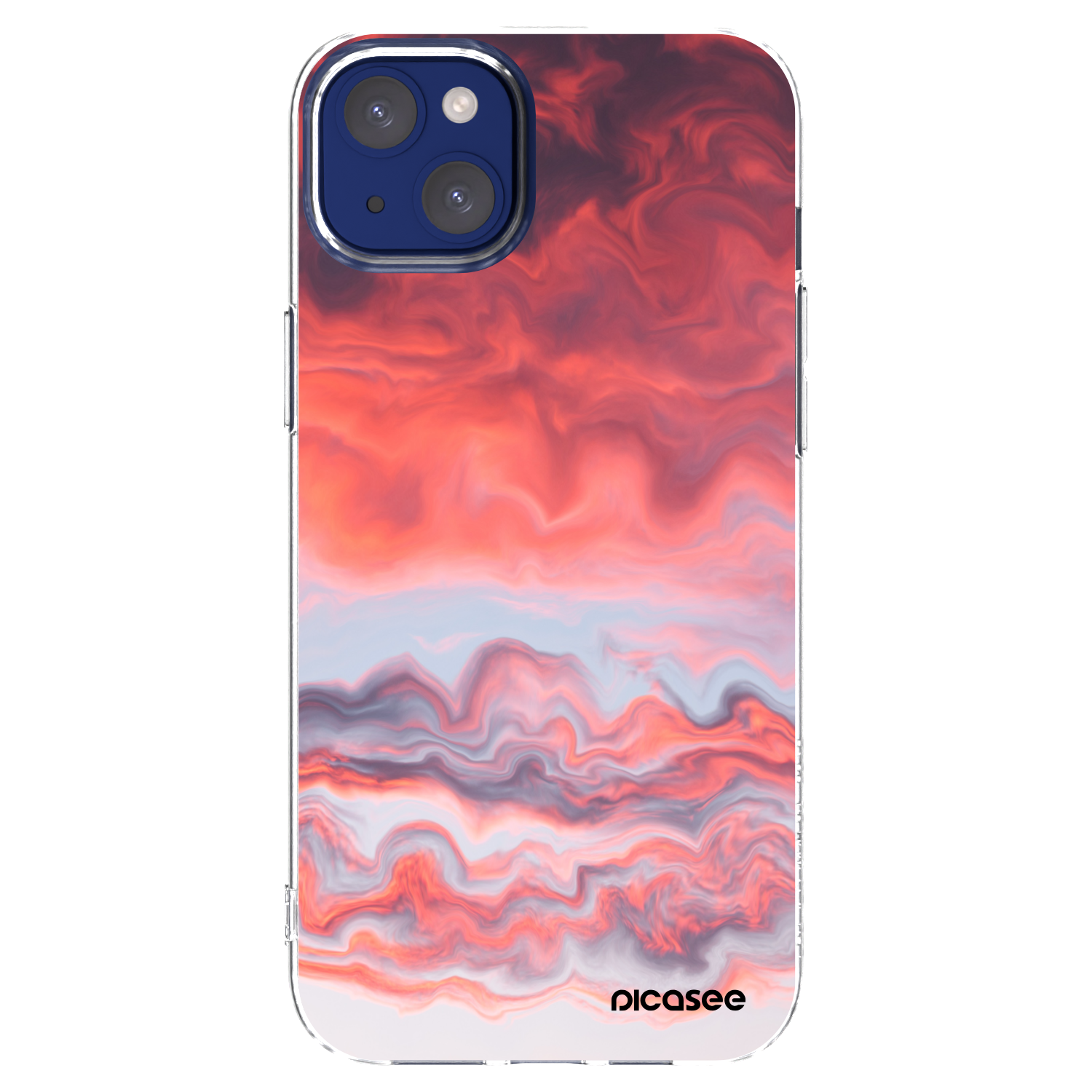 Picasee silikonowe przeźroczyste etui na Apple iPhone 14 Plus - Sunset