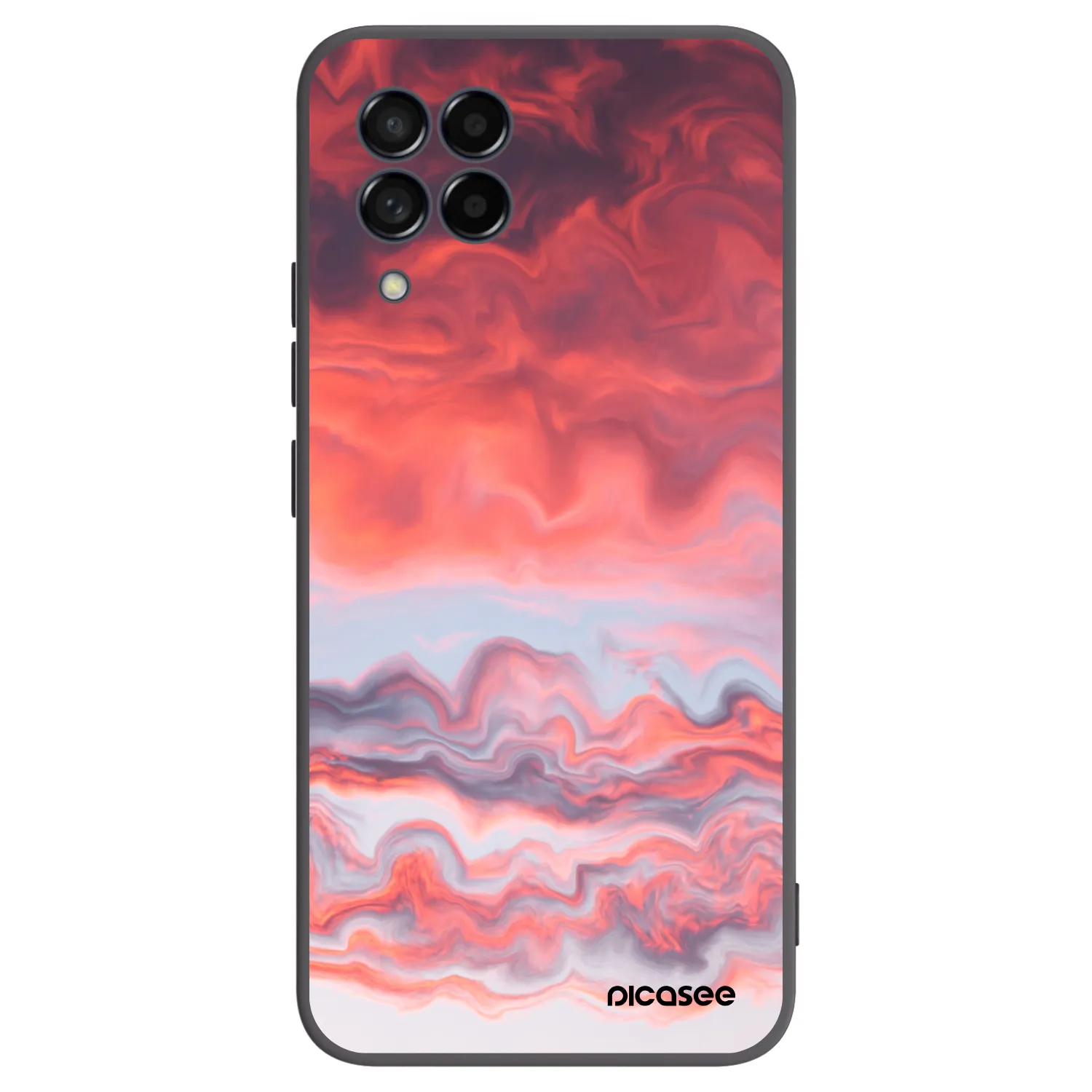 Picasee silikonowe czarne etui na Samsung Galaxy M53 5G - Sunset