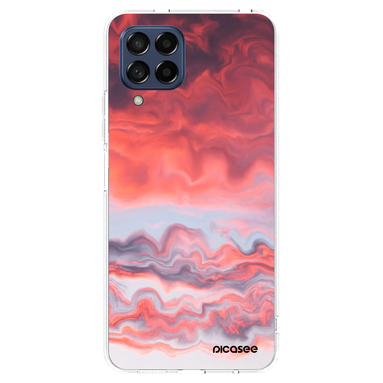 Picasee silikonowe przeźroczyste etui na Samsung Galaxy M53 5G - Sunset