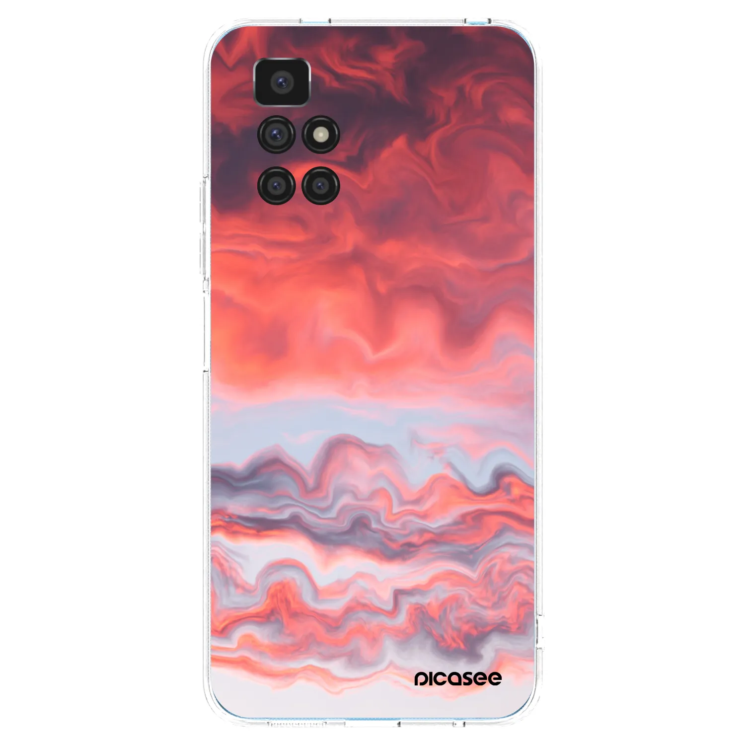Picasee silikonowe przeźroczyste etui na Xiaomi Redmi 10 (2022) - Sunset