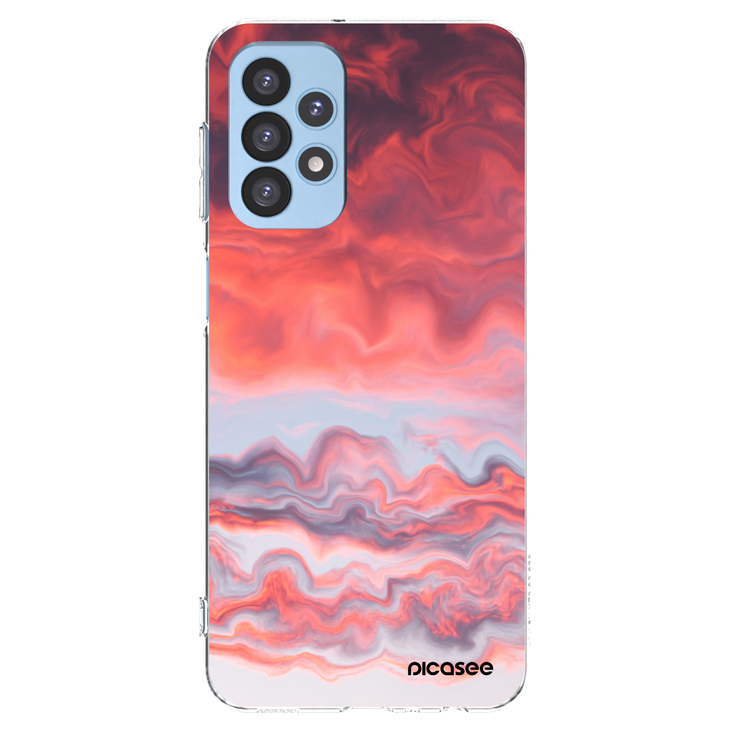 Picasee silikonowe przeźroczyste etui na Samsung Galaxy A23 A235F 4G - Sunset