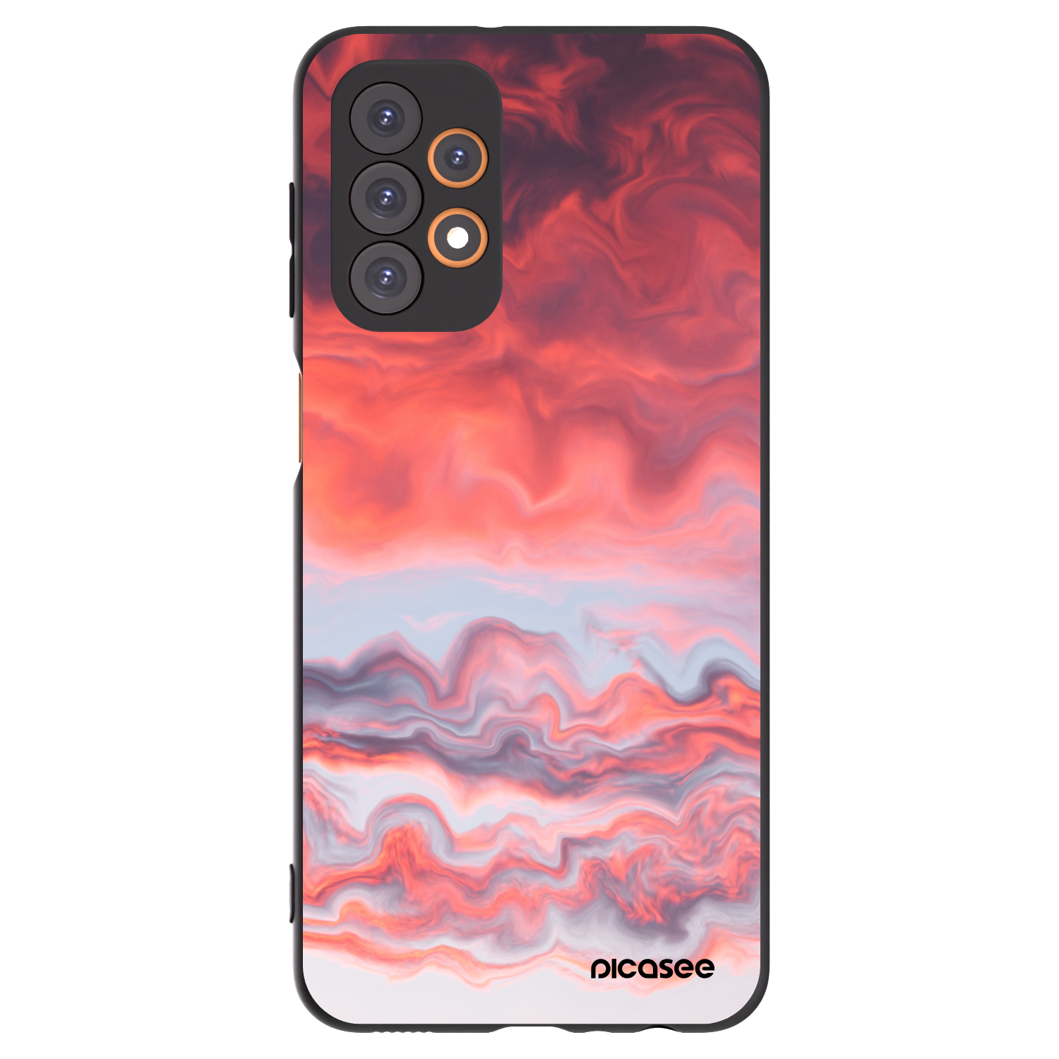Picasee silikonowe czarne etui na Samsung Galaxy A23 A236B 5G - Sunset
