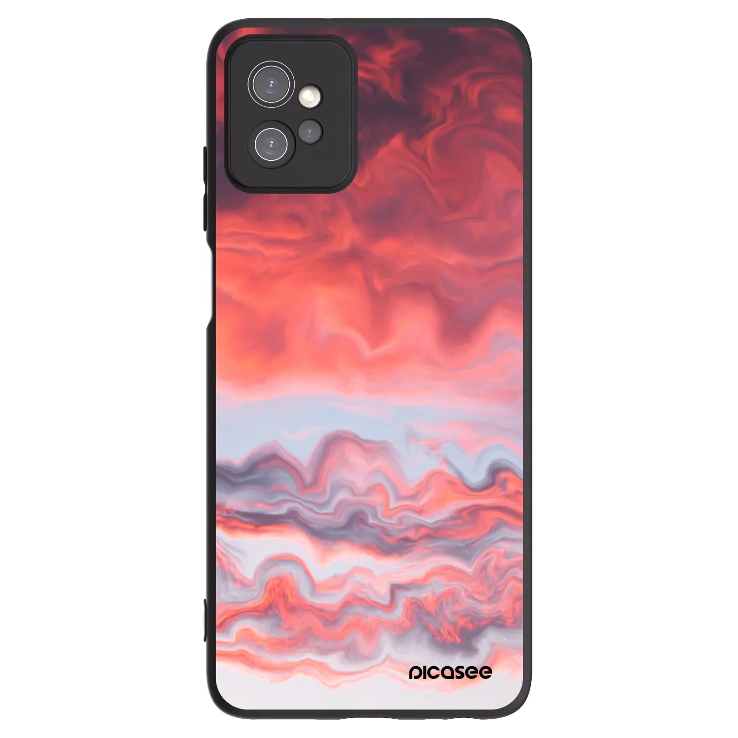 Picasee silikonowe czarne etui na Motorola Moto G32 - Sunset