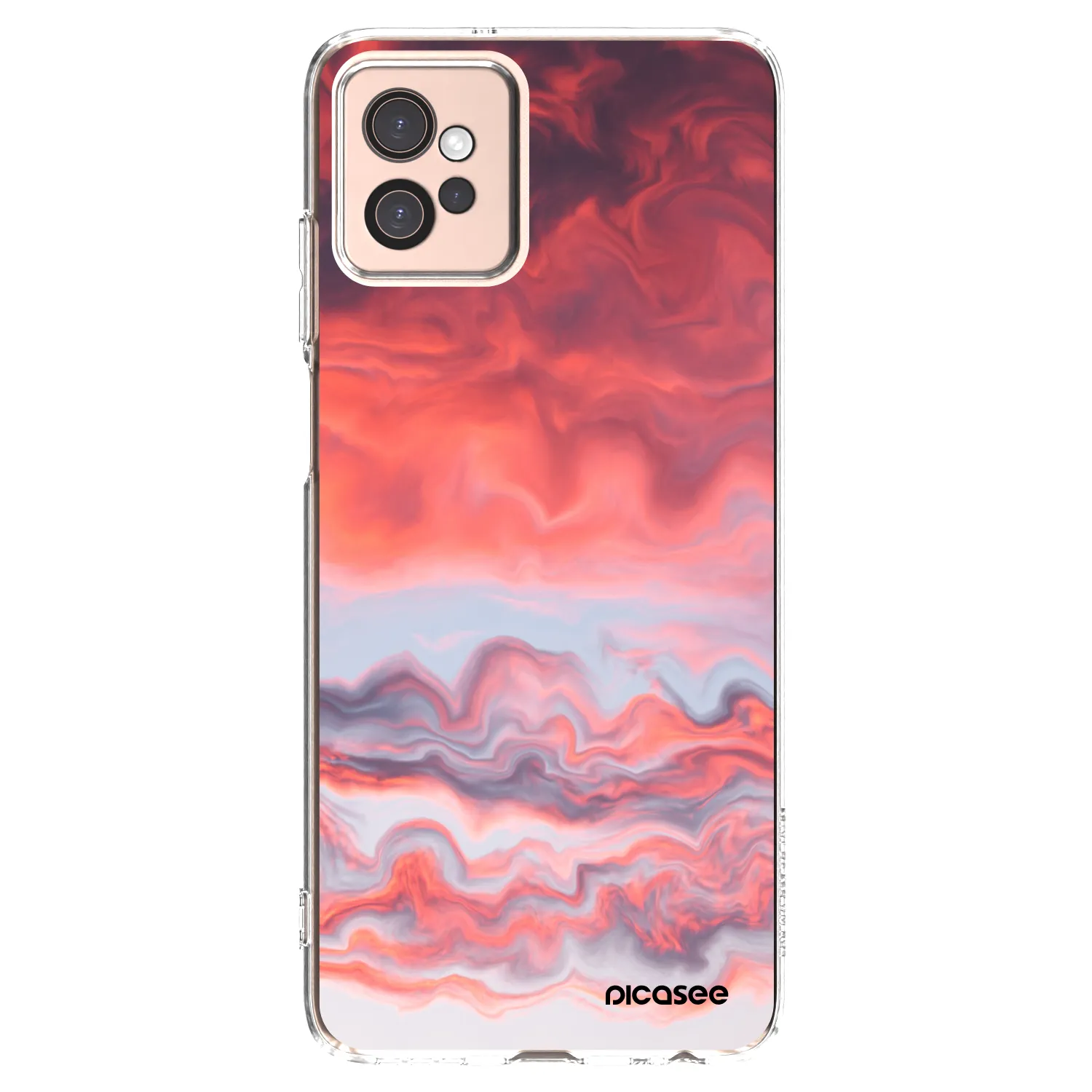 Picasee silikonowe przeźroczyste etui na Motorola Moto G32 - Sunset