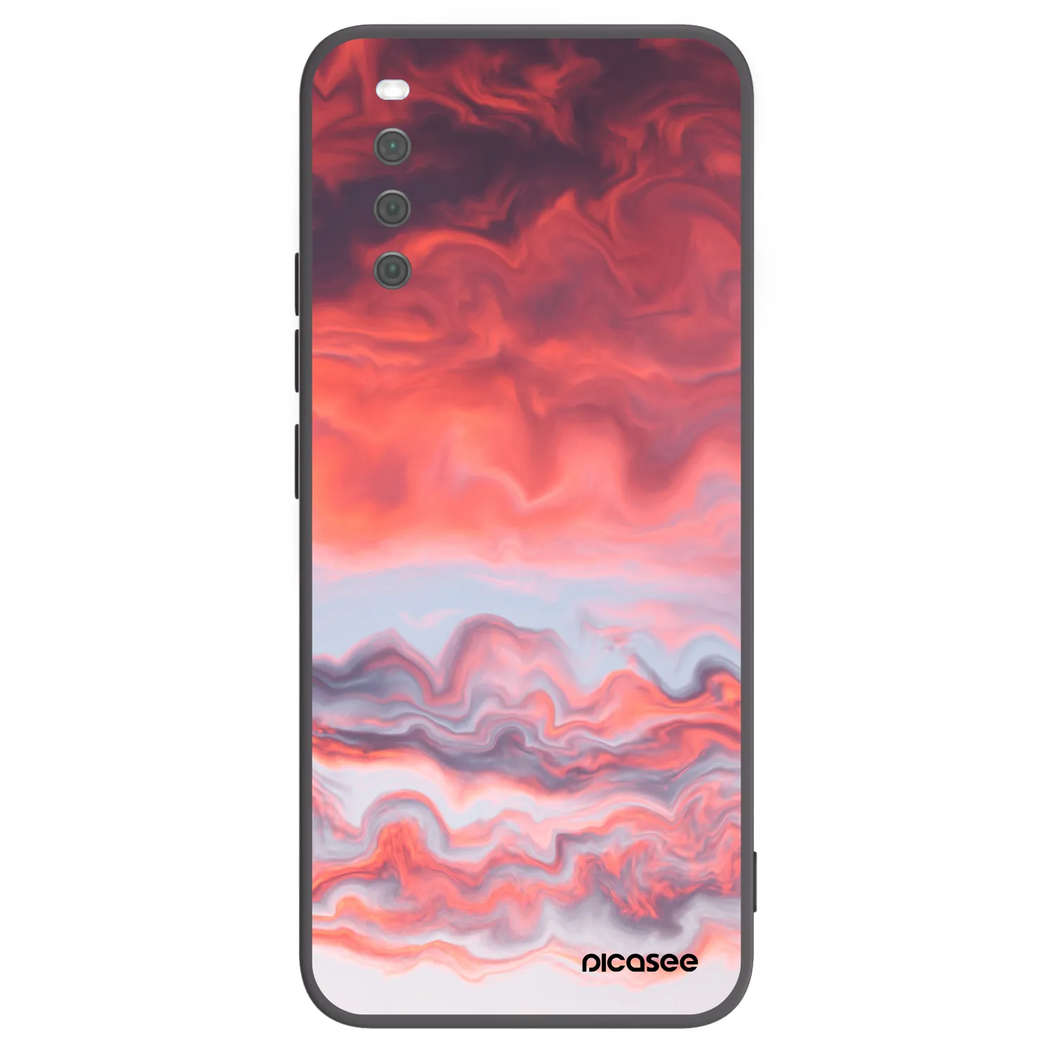 Picasee silikonowe czarne etui na Sony Xperia 10 III - Sunset
