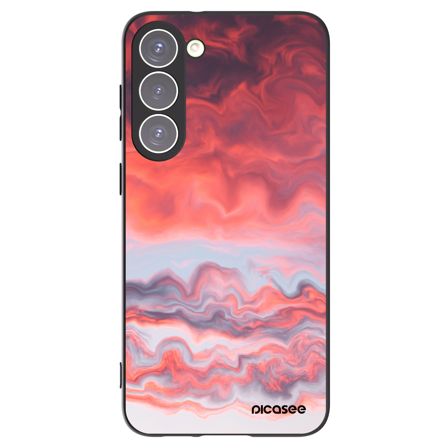 Picasee silikonowe czarne etui na Samsung Galaxy S23+ 5G - Sunset
