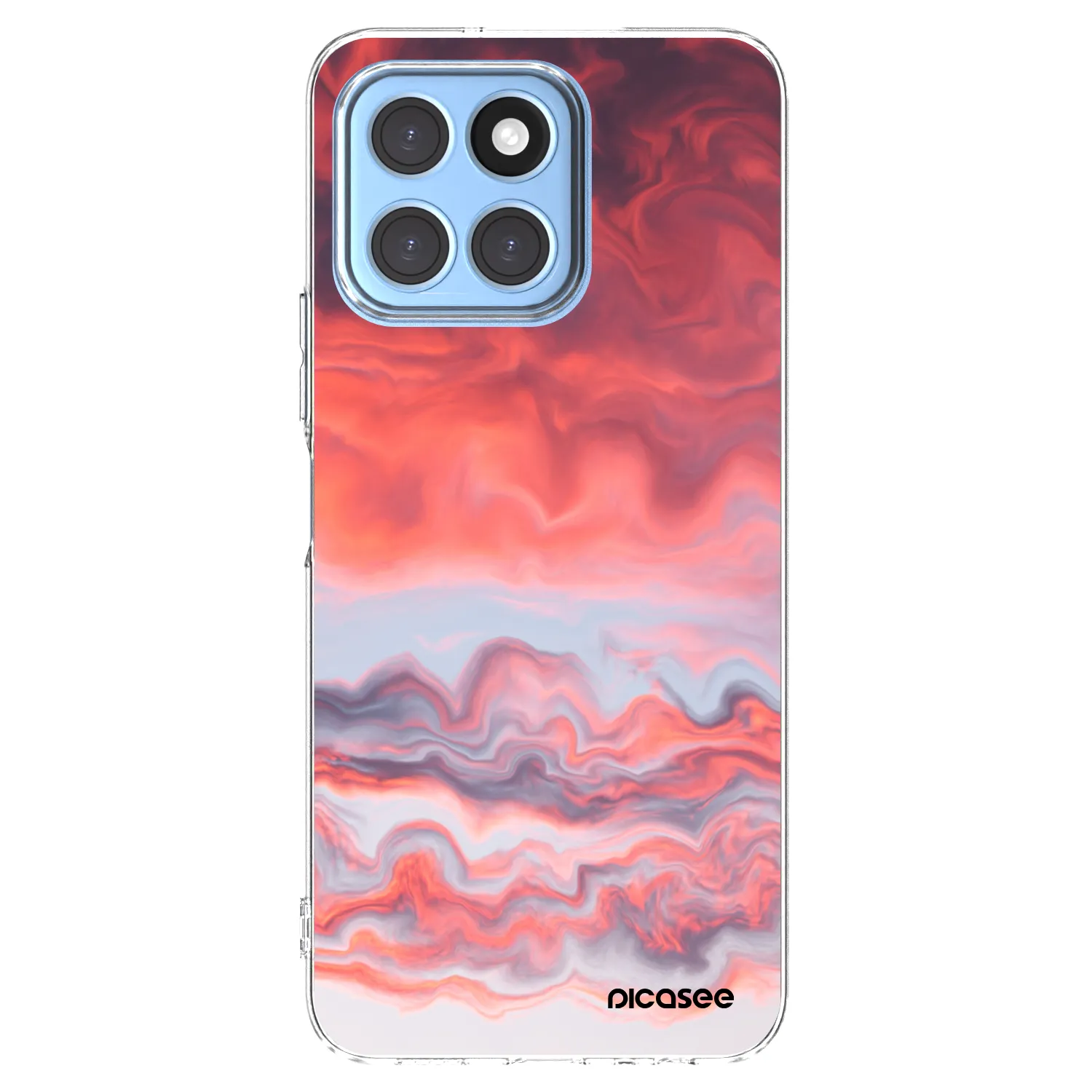 Picasee silikonowe przeźroczyste etui na Honor X8 5G - Sunset