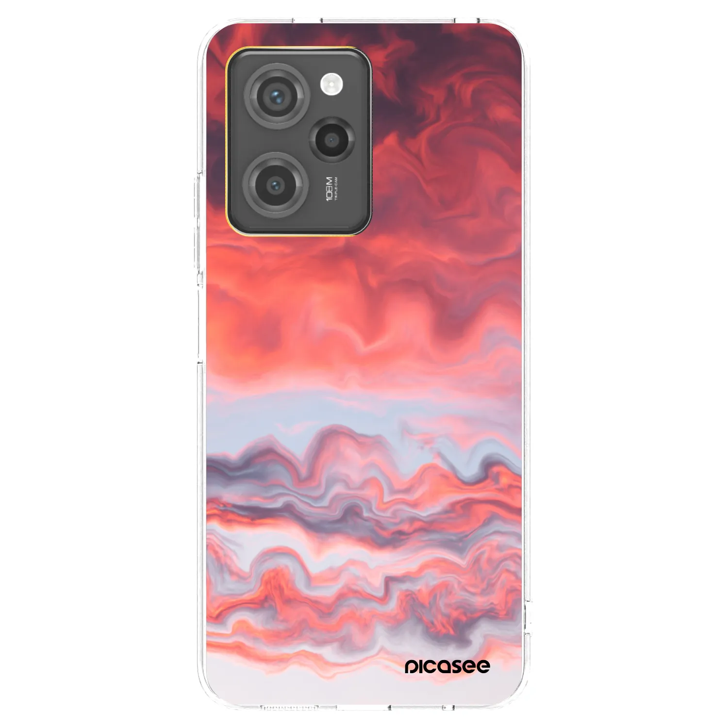 Picasee silikonowe przeźroczyste etui na Xiaomi Poco X5 Pro - Sunset