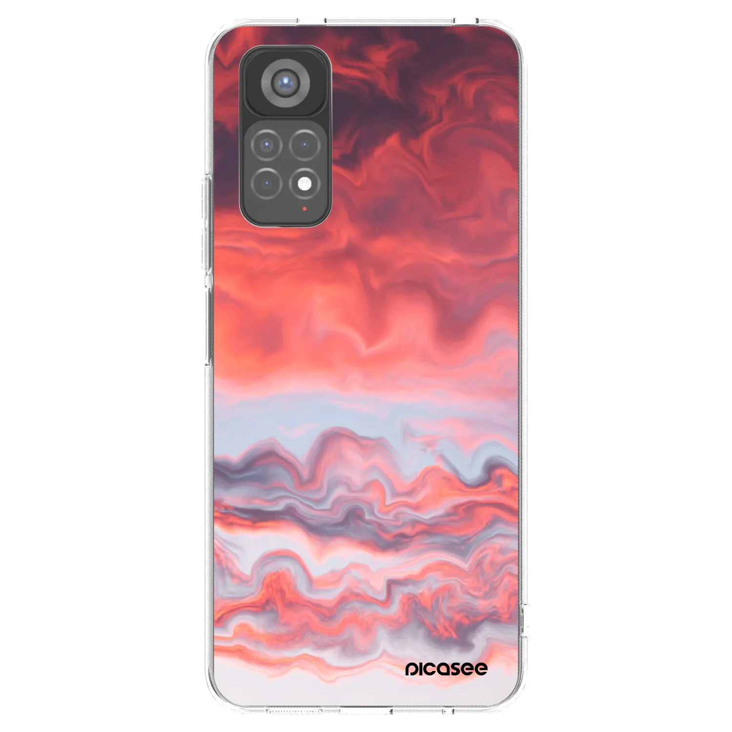 Picasee silikonowe przeźroczyste etui na Xiaomi Redmi Note 11S 5G - Sunset