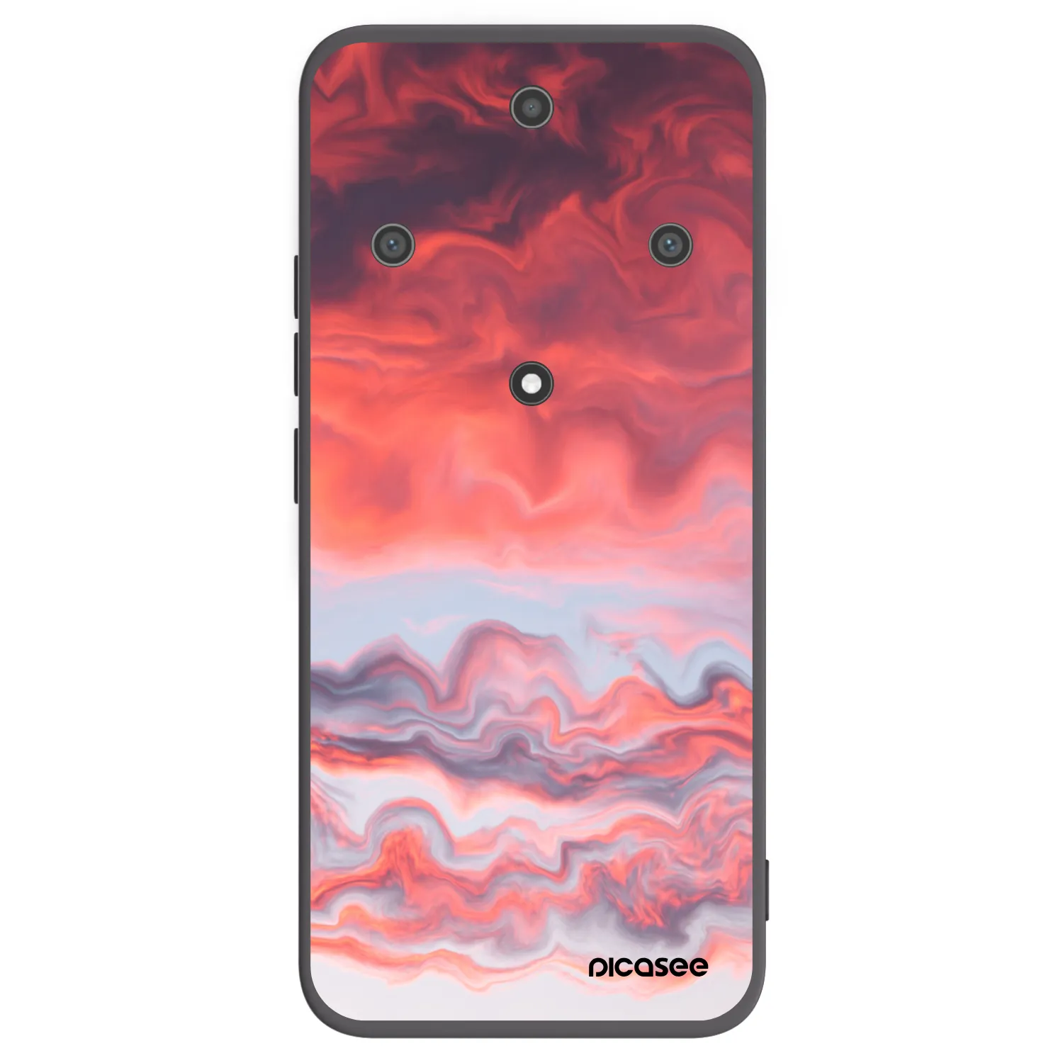 Picasee silikonowe czarne etui na Honor Magic5 Lite 5G - Sunset