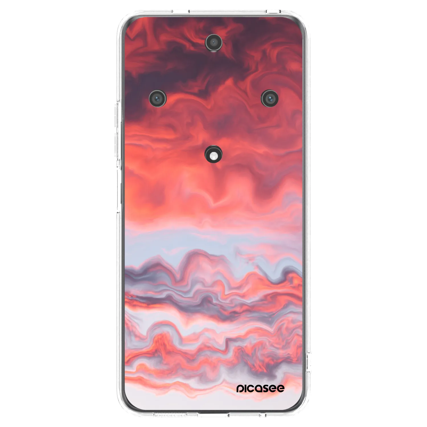Picasee silikonowe przeźroczyste etui na Honor Magic5 Lite 5G - Sunset