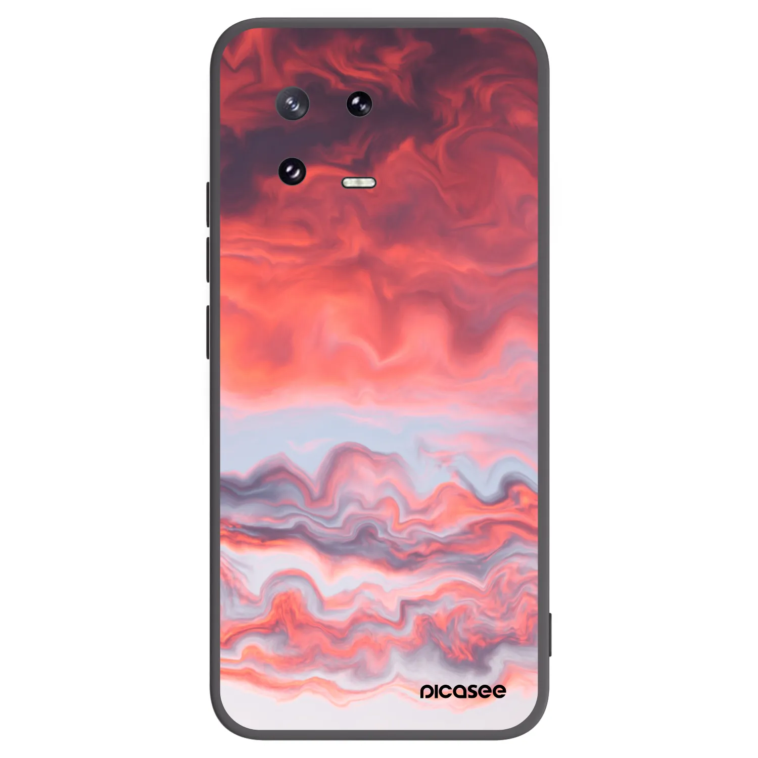 Picasee silikonowe czarne etui na Xiaomi 13 Pro - Sunset