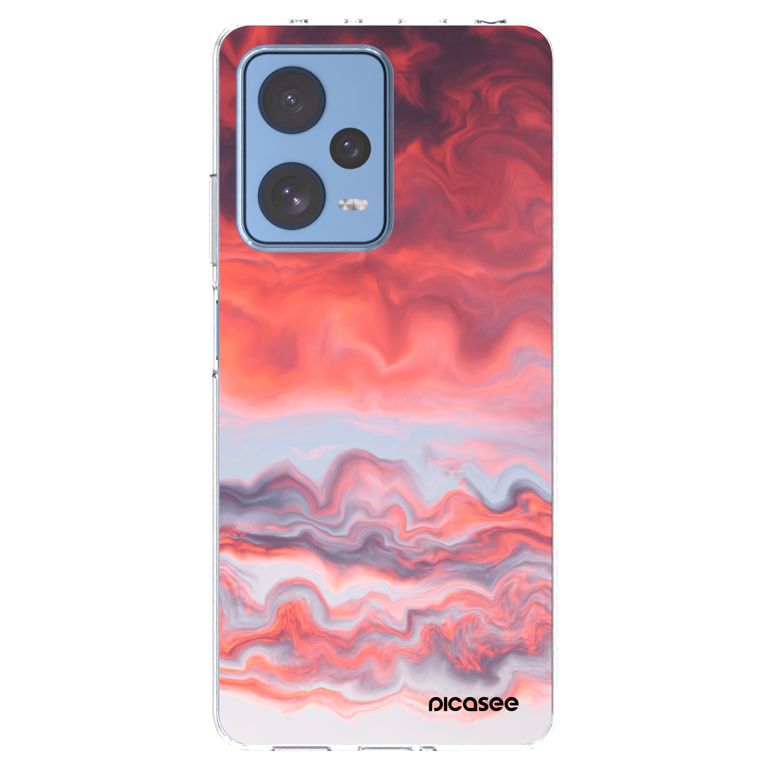 Picasee silikonowe przeźroczyste etui na Xiaomi Redmi Note 12 Pro 5G - Sunset