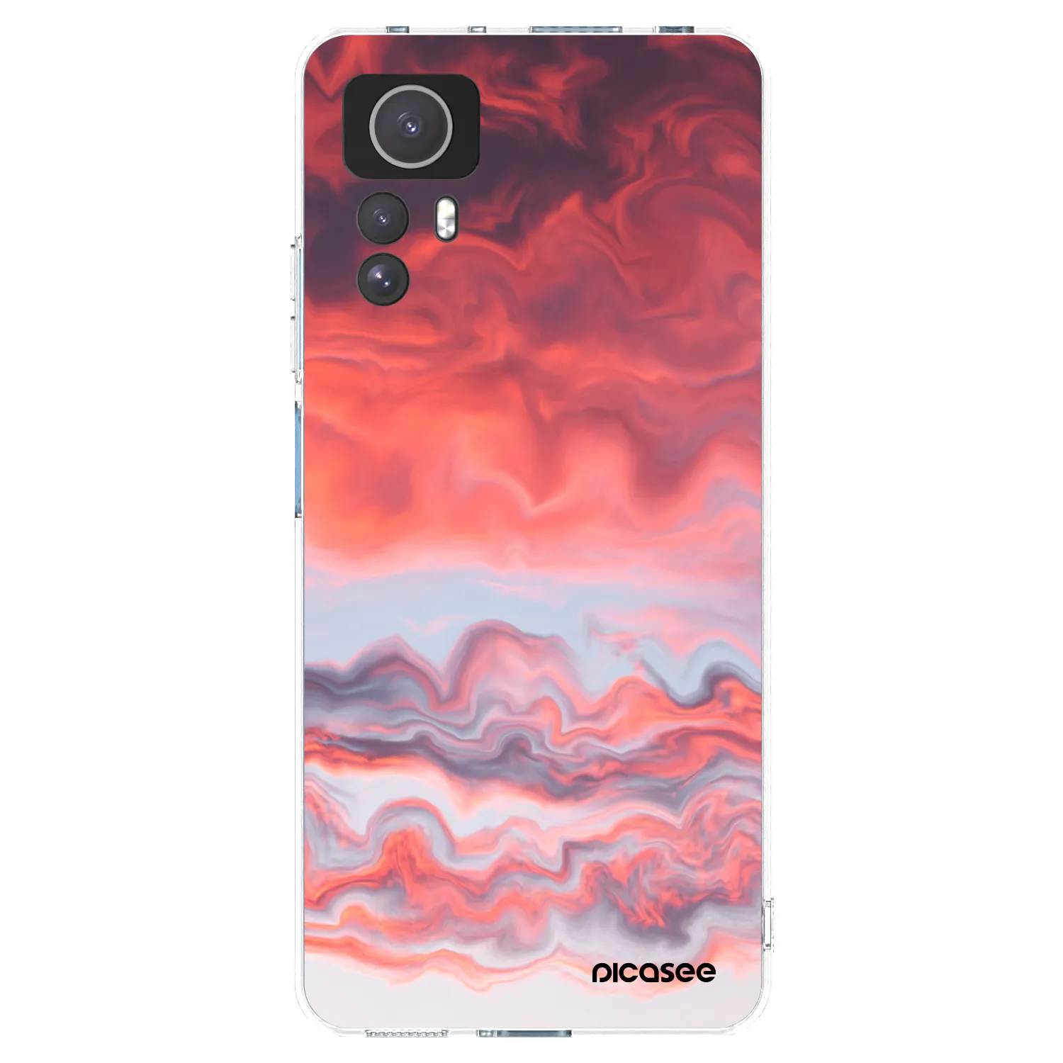 Picasee silikonowe przeźroczyste etui na Xiaomi Redmi Note 12S - Sunset