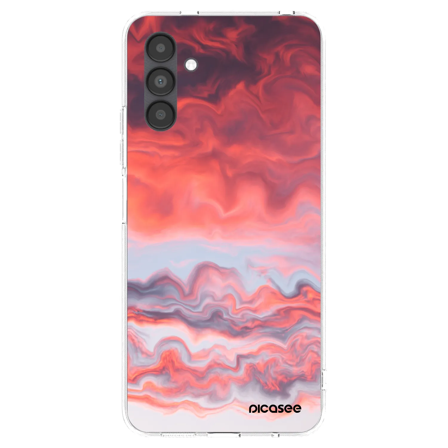 Picasee silikonowe przeźroczyste etui na Samsung Galaxy A04s A047F - Sunset